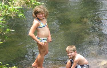 Everyone has fun on the River